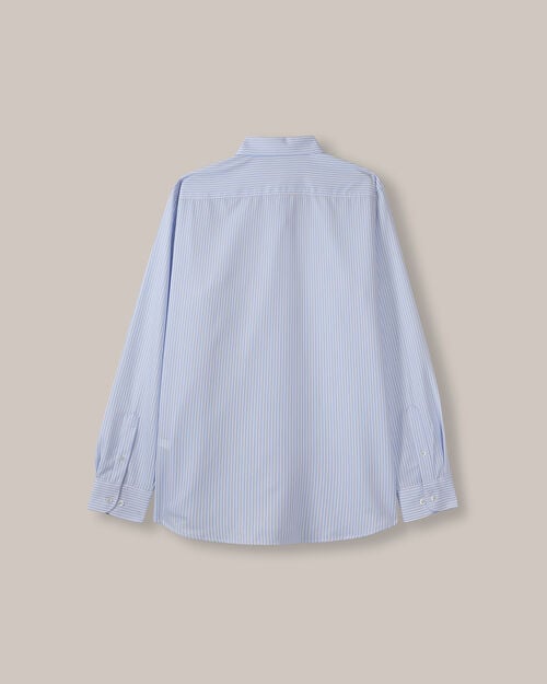 Camisa Slim Rayas Azul